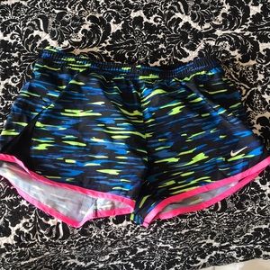 Multicolored Nike shorts